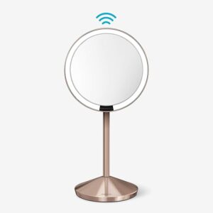 Simplehuman 12 cm Sensorspiegel 5-fache Vergrößerung, Roségold, Kosmetikspiegel GHS-Berlin.shop 11