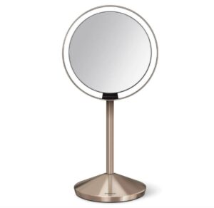 Simplehuman 12 cm Sensorspiegel 5-fache Vergrößerung, Roségold, Kosmetikspiegel GHS-Berlin.shop 13