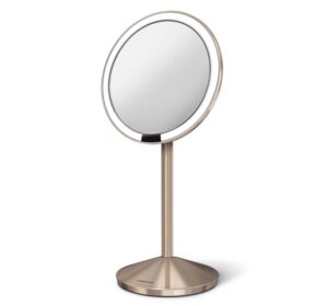 Simplehuman 12 cm Sensorspiegel 5-fache Vergrößerung, Roségold, Kosmetikspiegel GHS-Berlin.shop 9