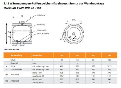 Juratherm Wärmepumpen-Pufferspeicher EWPS WM 40 GHS-Berlin.shop 3