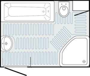 Elektrische Fußbodenheizung Komplettset inkl. Regler – Fläche 2m² – 300W GHS-Berlin.shop 8